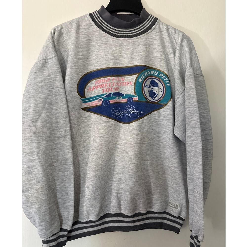 Vintage 1992 Richard Petty Fan Appreciation Tour Sweatshirt Nascar Gear Large